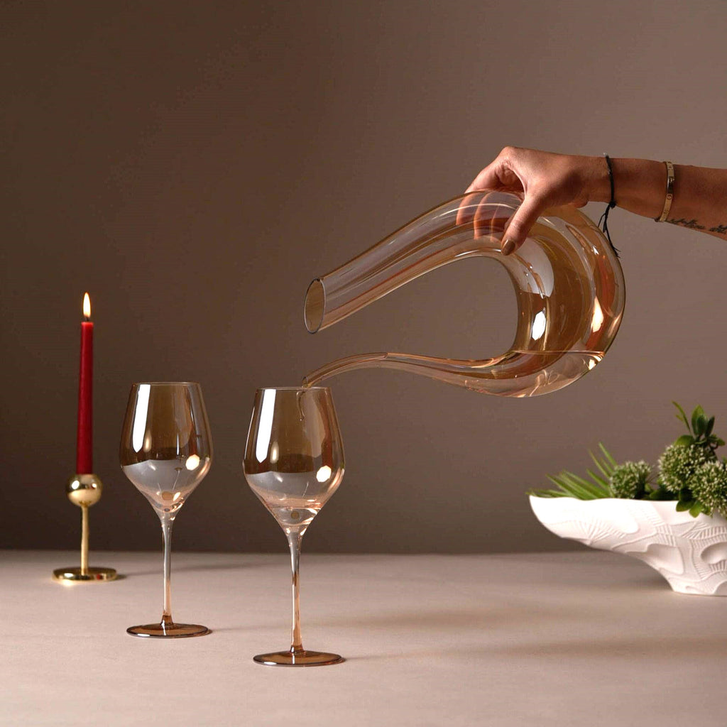 Amber Wine Glass Gift hamper