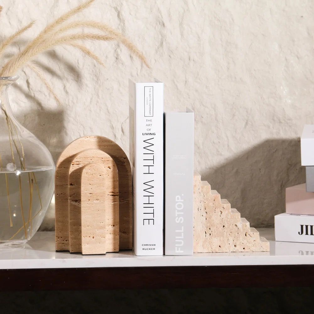 Pillar Parade Stone Bookends