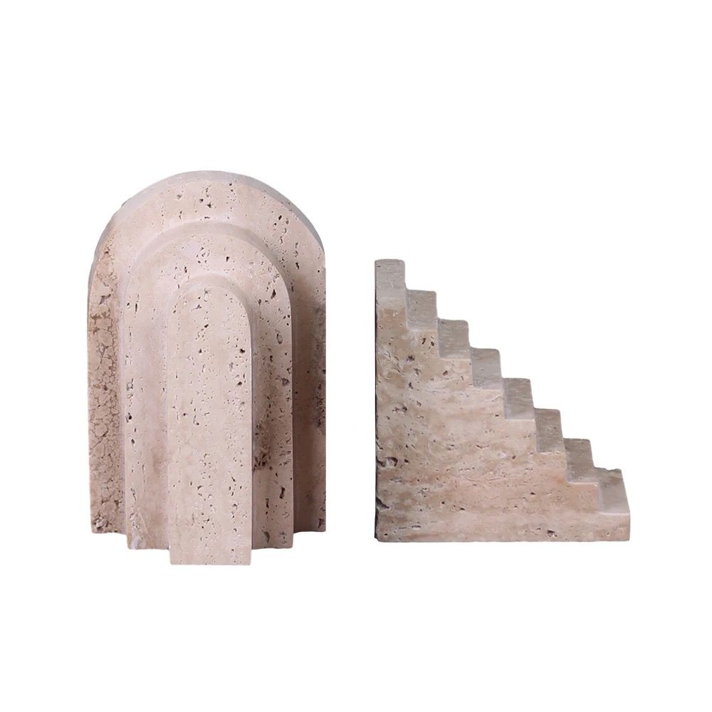 Pillar Parade Stone Bookends