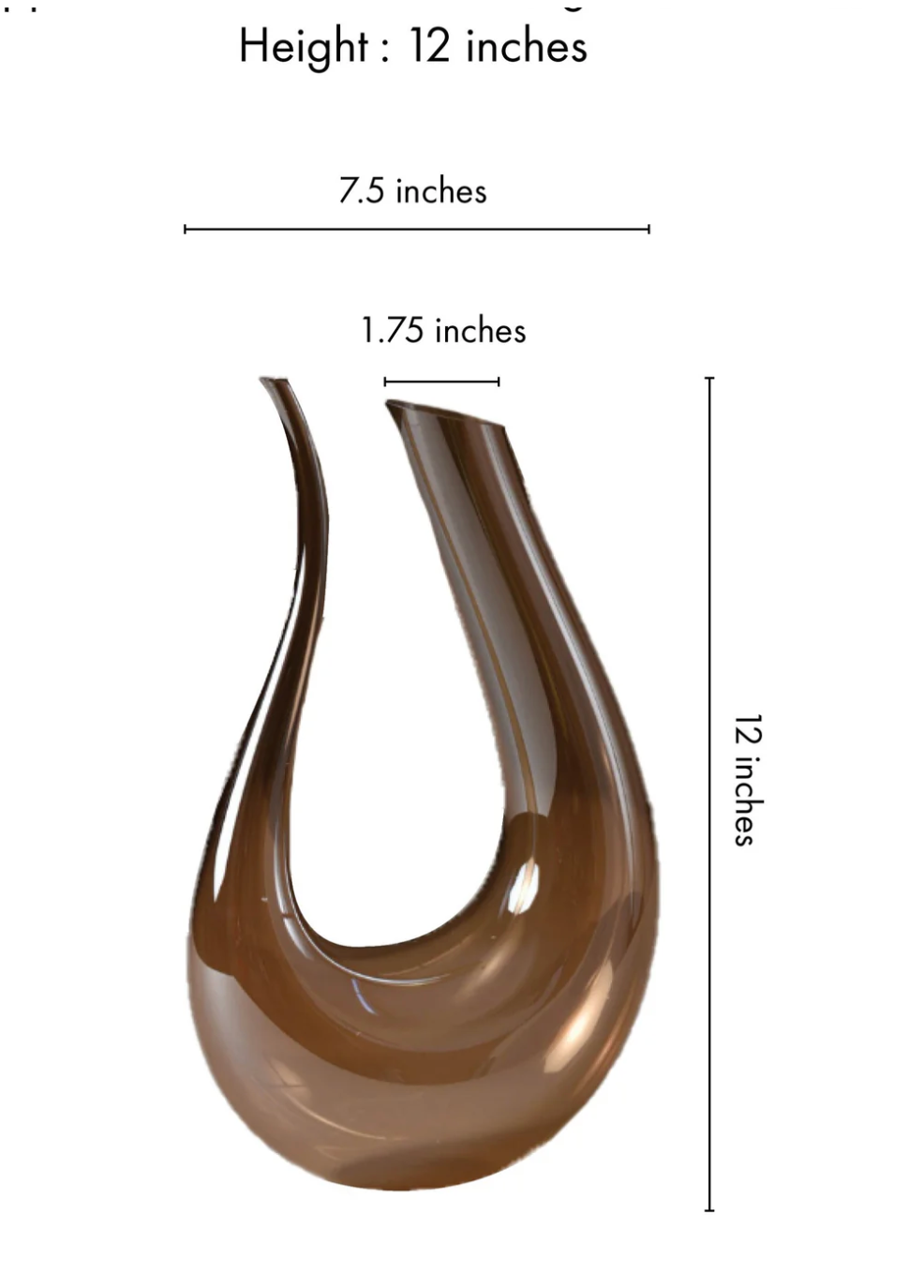 Amber  wine Decanter