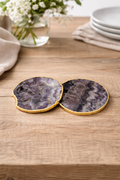Amethyst Agate Coasters