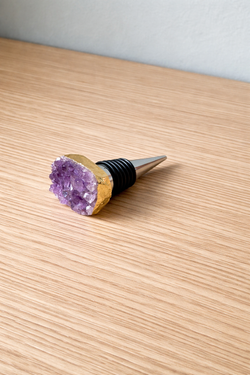 Amethyst wine/bottle stopper