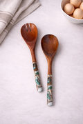 Artisian Wooden Green Salad Servers (Set of 2)