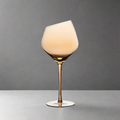 Barware Slanting Gold Wine Glasses (Set of 2)
