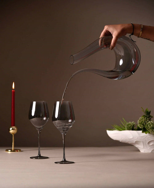 Barware Smokey Grande Wine Glasses (Set of 2)
