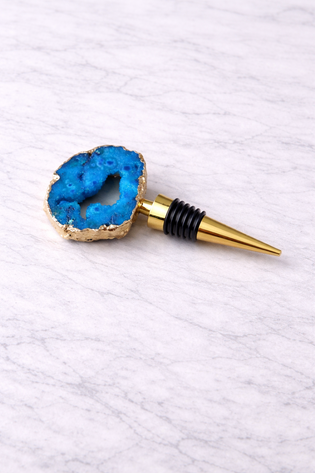 Blue Crystal Bottle Stopper