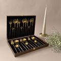 BROWN GOLD DINNER  (Set of 24 pieces)