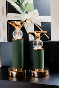 Corium Green Candle Stand Set