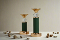 Corium candle stand(Set of 2)Green