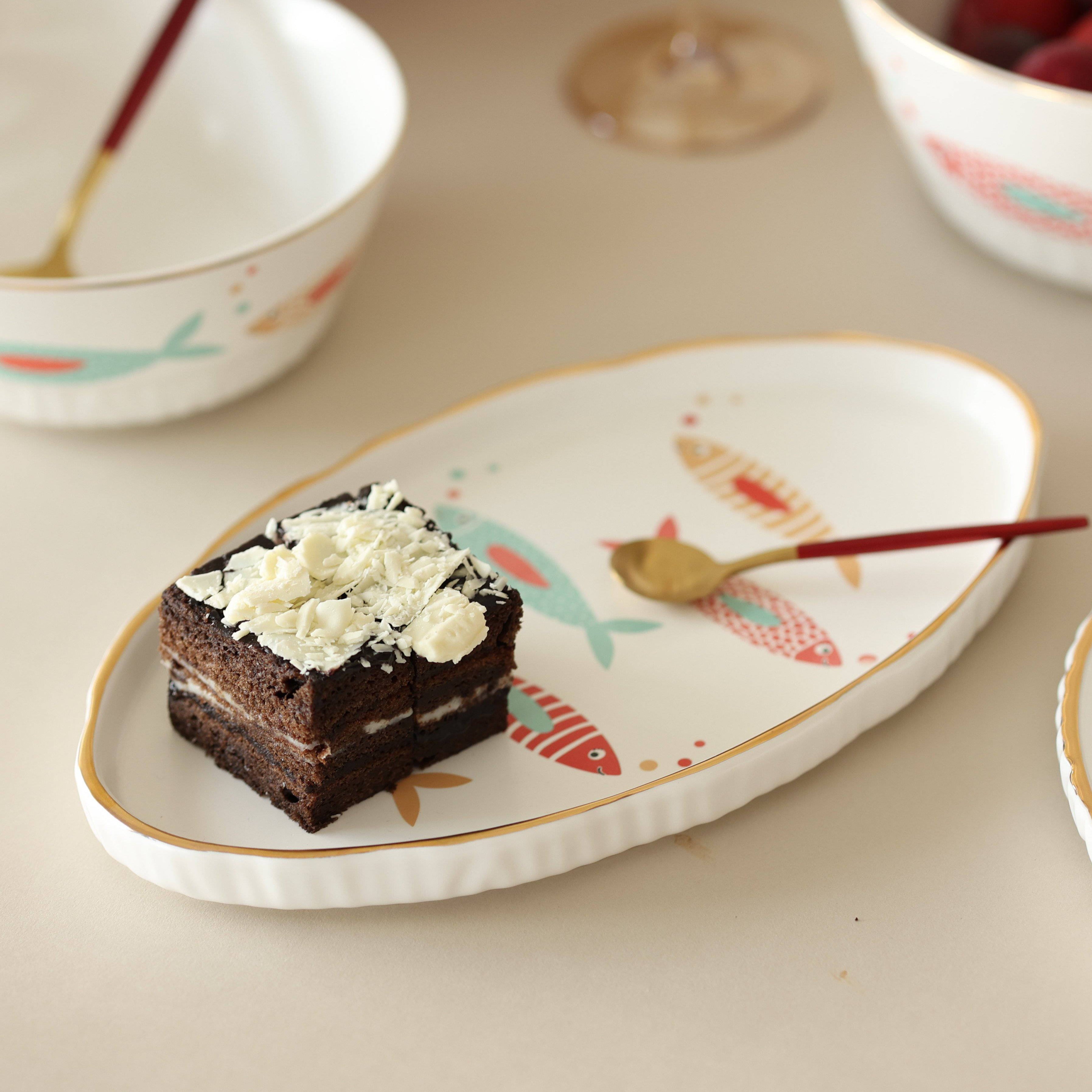 Gezellig Ceramic Oval platter