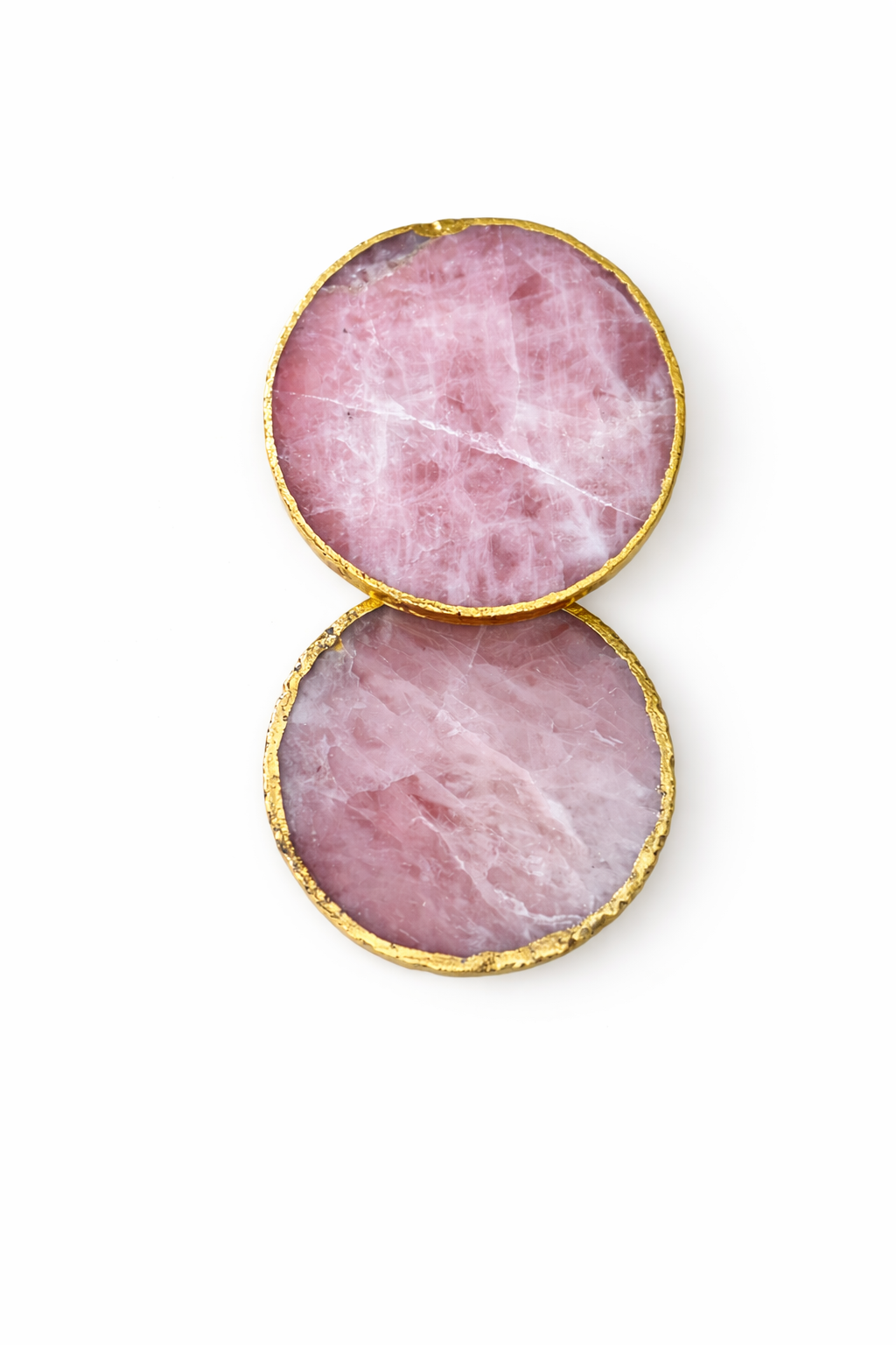 Rose quartzAgate Coasters