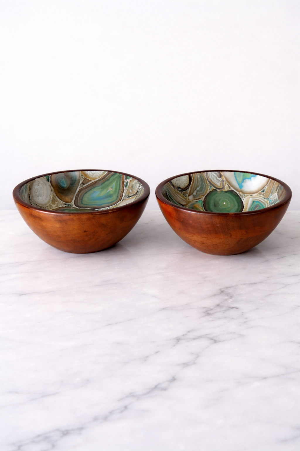 Artisian pair Wooden Bowl
