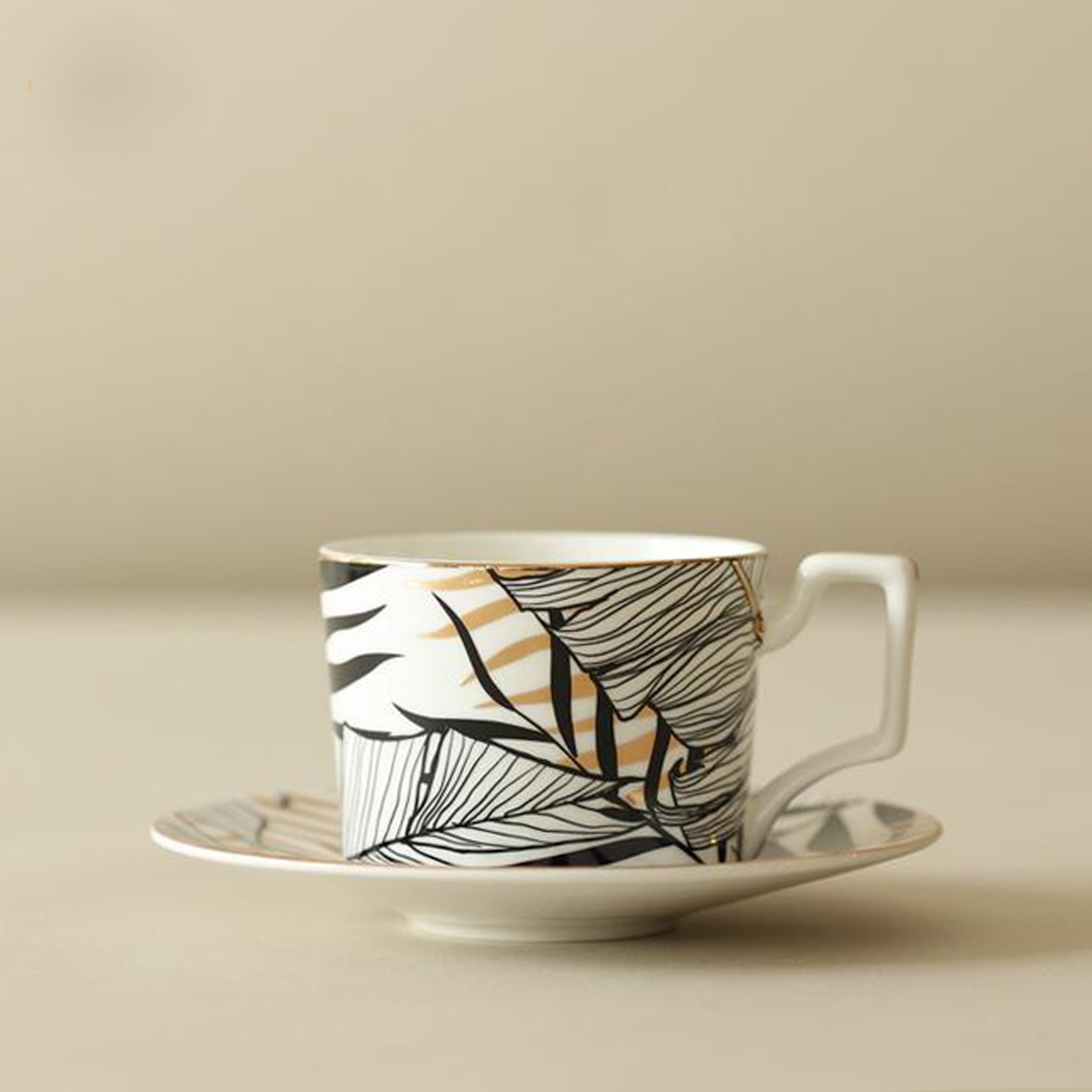 Wedding Gold leaf Luxury Tea set (Set of 15 pcs)